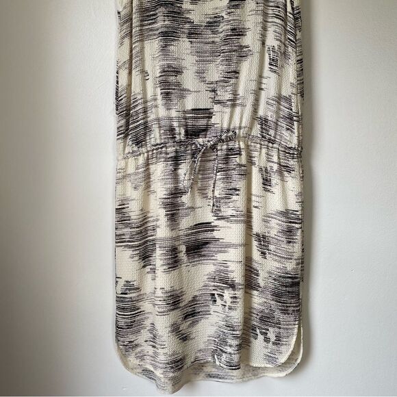 Vince Silk Drawstring Marble georgette silk dress size Small - Picture 13 of 14